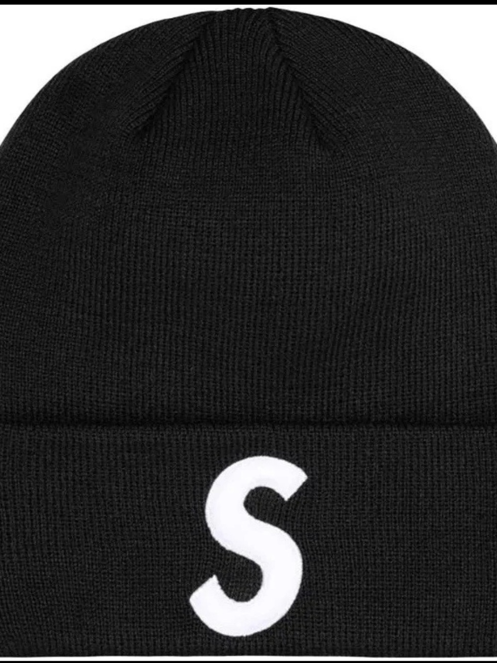SUPREME Beanie with White 'S' Logo
